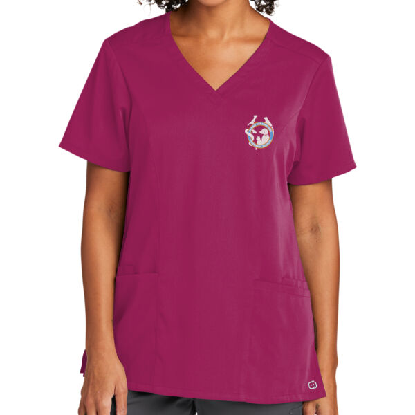 K&K - Women's V Neck Top Thumbnail