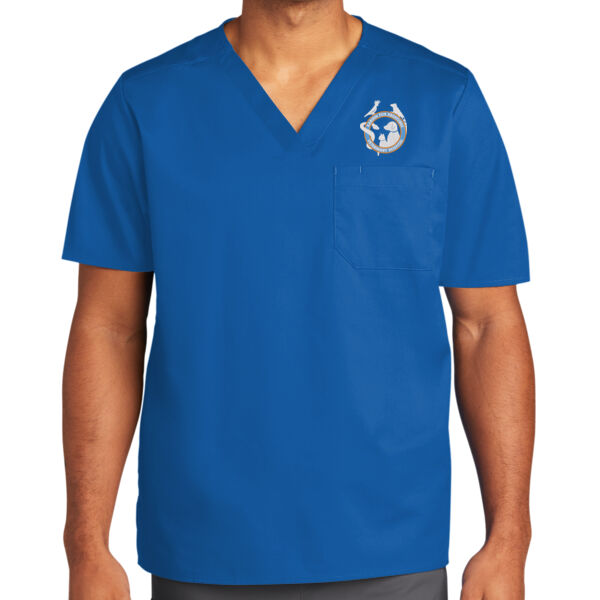 K&K - Unisex Pocket V Neck Top Thumbnail